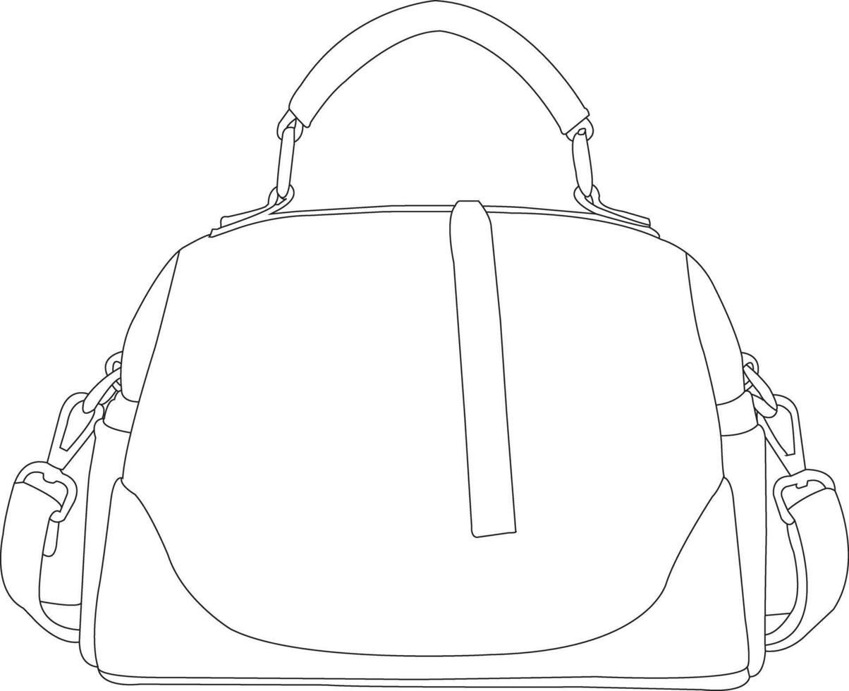 Collection of different handbag Free Illustrations, handbag drawing flat, fashion hand bags icon, Isolated fashion handbag collection vector