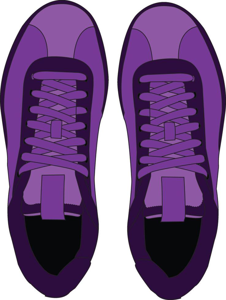 Set off Sneaker shoe. Shoes isolated Icon Illustration Sneakers Icon hand draw vector