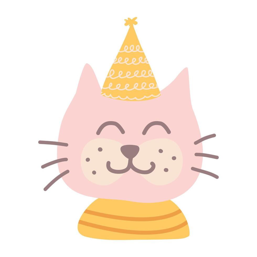 Birthday card. Funny birthday party design. illustration design birthday party design. vector