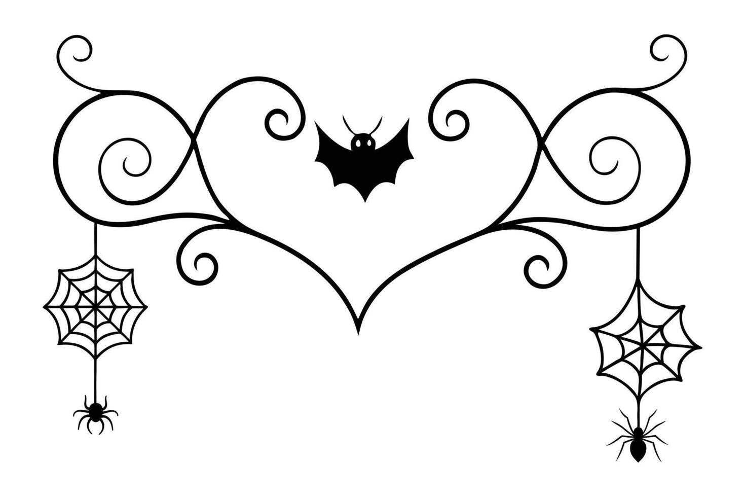 Halloween spider web design vector