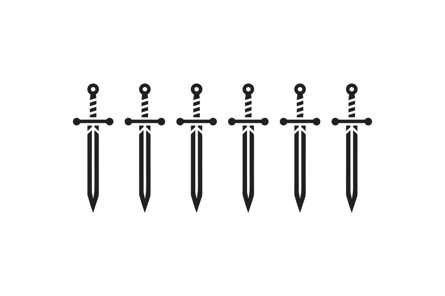 Sword icon illustration vector