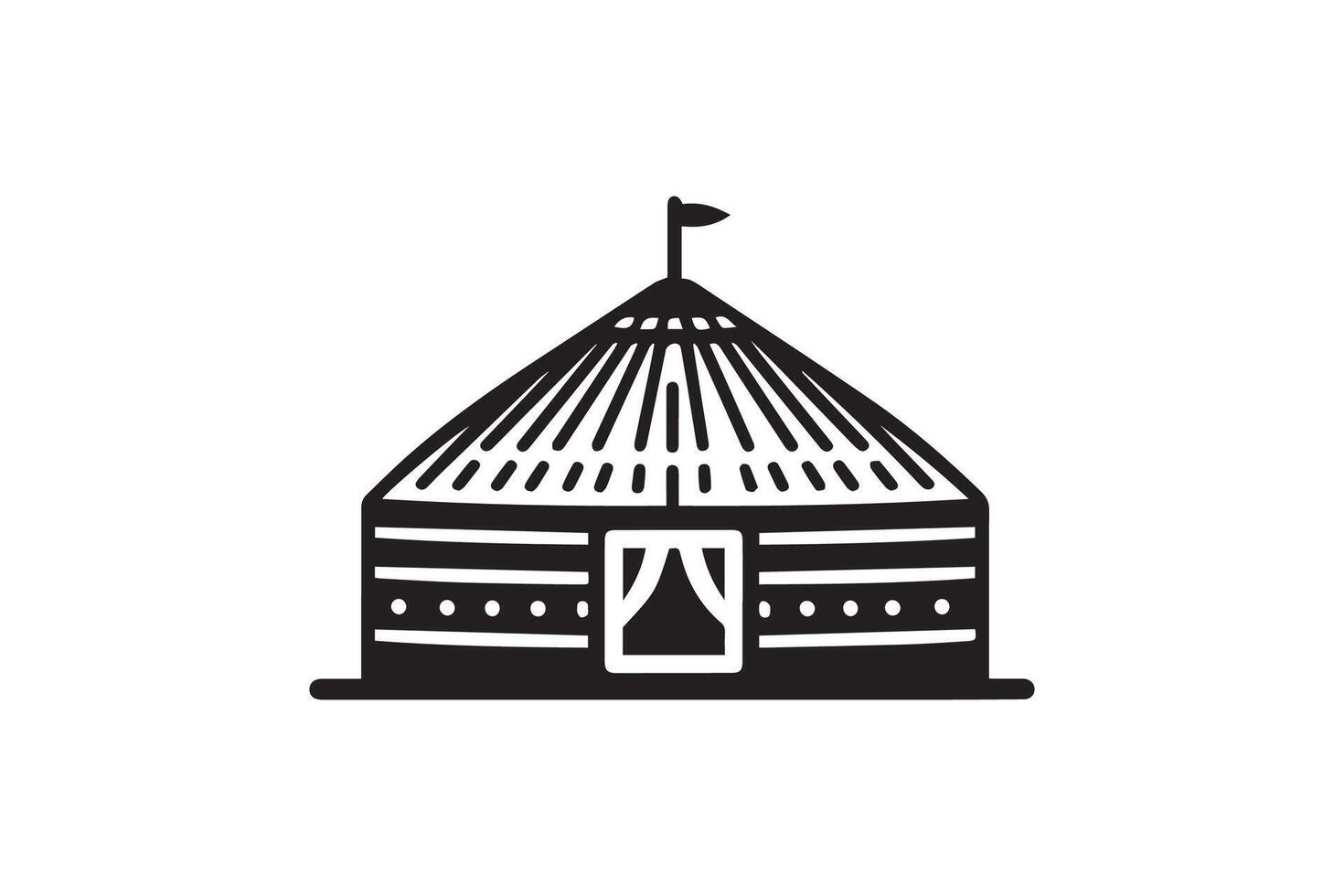 Yurt icon illustration vector