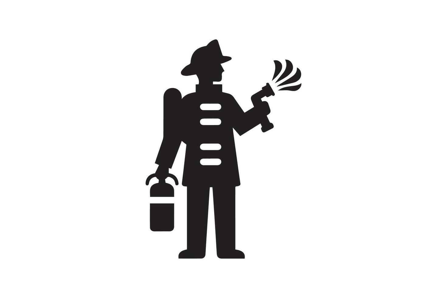 Fireman icon illustration vector