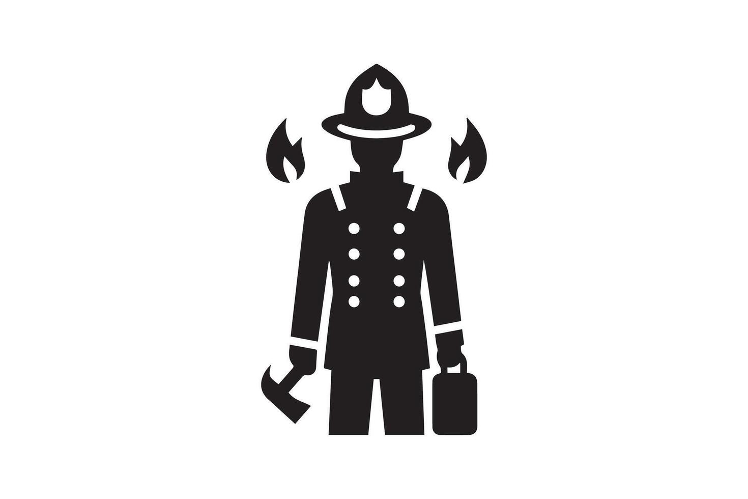 Fireman icon illustration vector