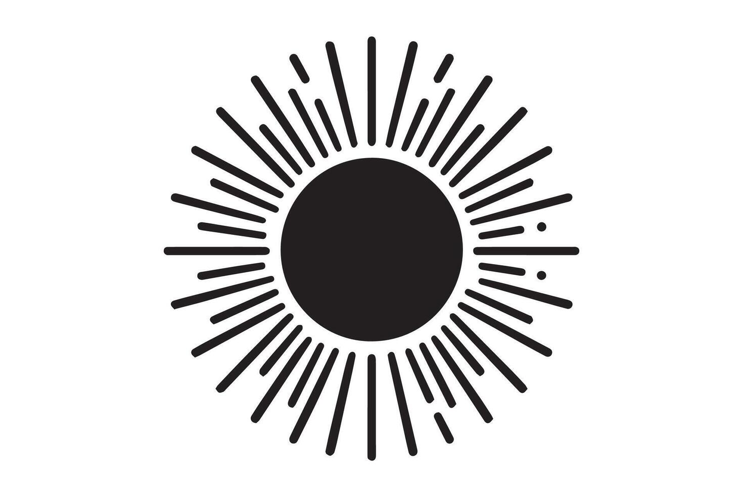 Sunburst icon illustration vector
