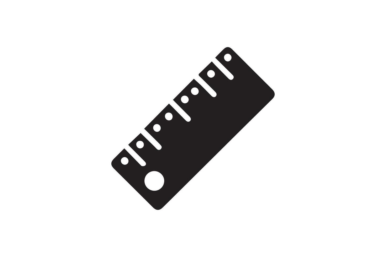 A ruler icon on a white background vector