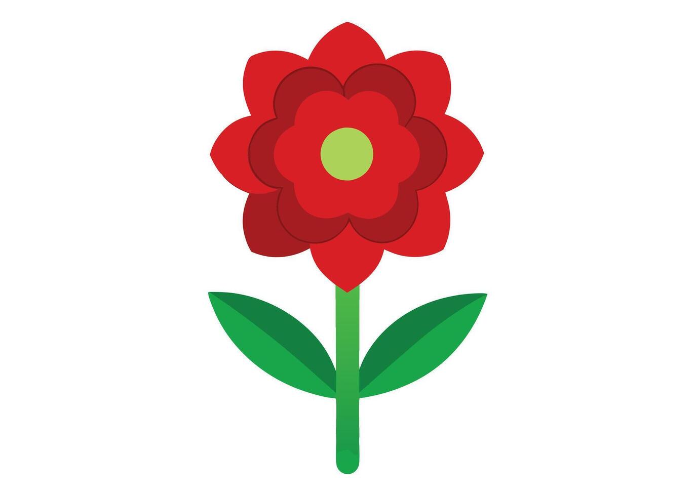 Flower icon in flat style illustration vector