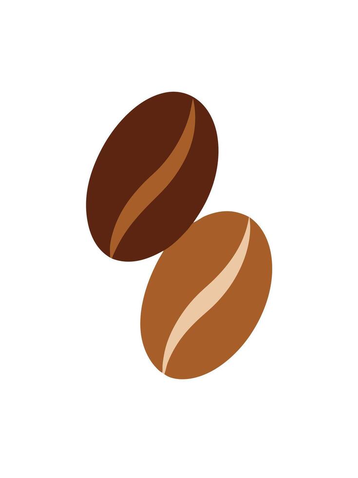 Coffee beans icon illustration vector