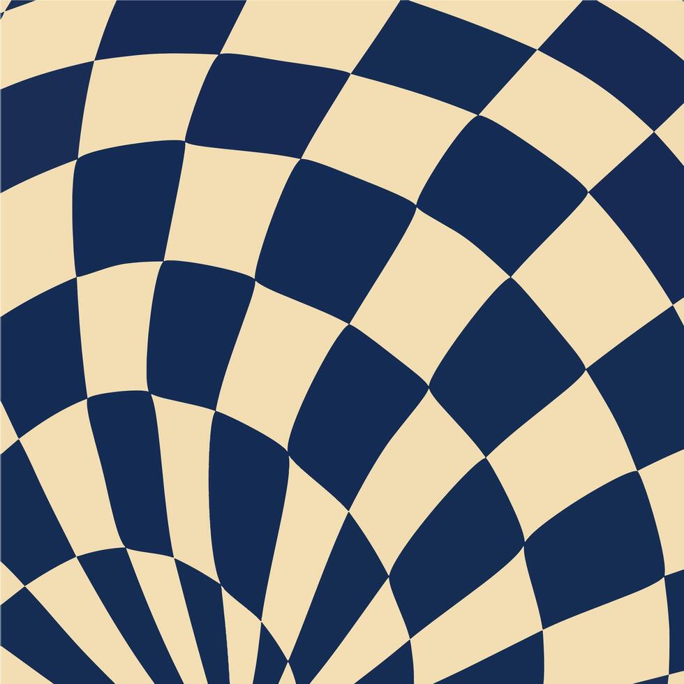 A blue and white checkered background with a spiral vector