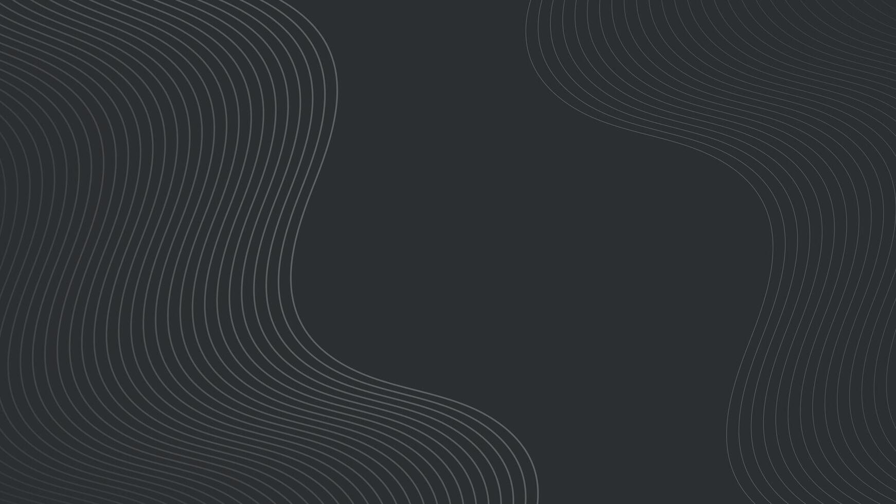 Black and white abstract background with wavy lines vector