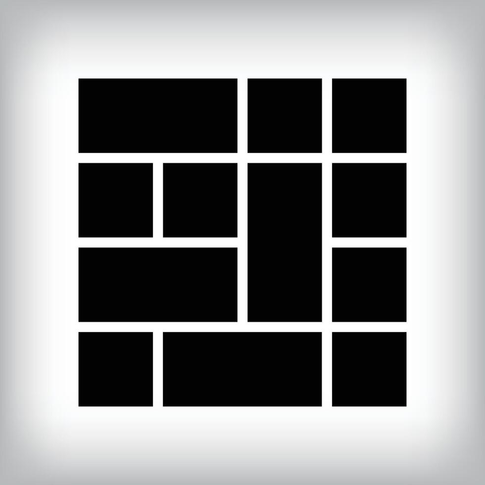 Filmstrip template composition collage template for square and rectangular photos. design and grid for photos. Simple trendy geometric design on white background vector