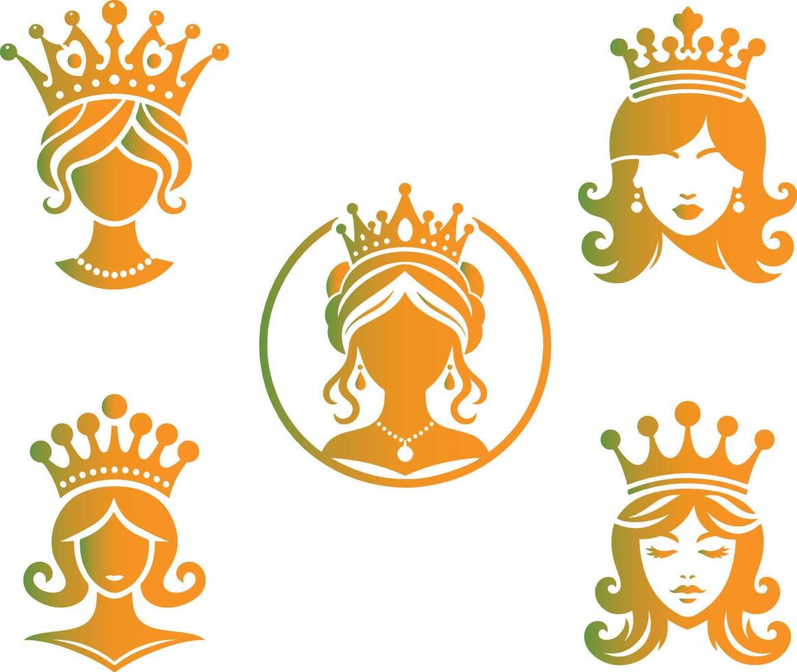 Premium Crown Icon illustration on a White Background. vector