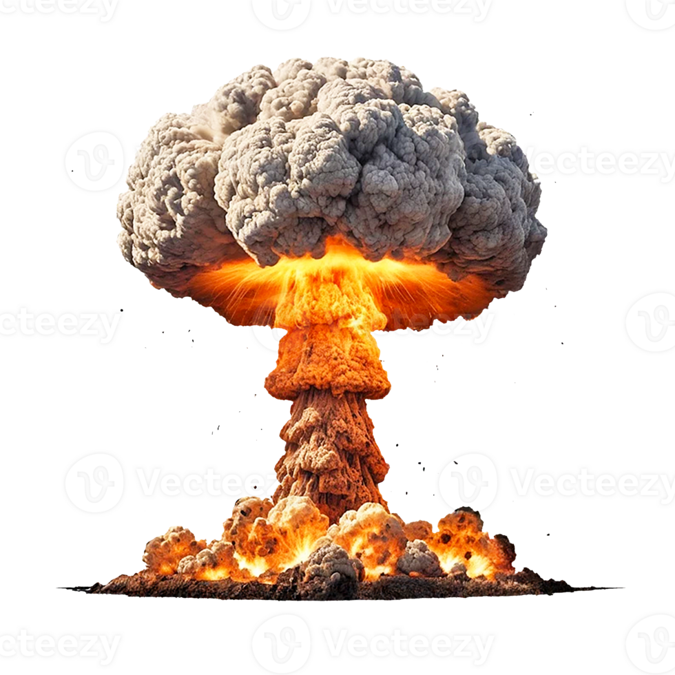 Explosion isolated on a transparent background png