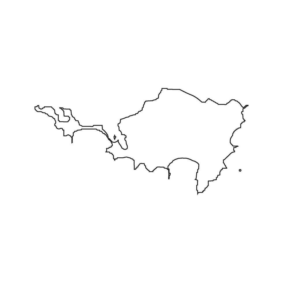 Saint Maarten Country Map Icon or Illustration vector