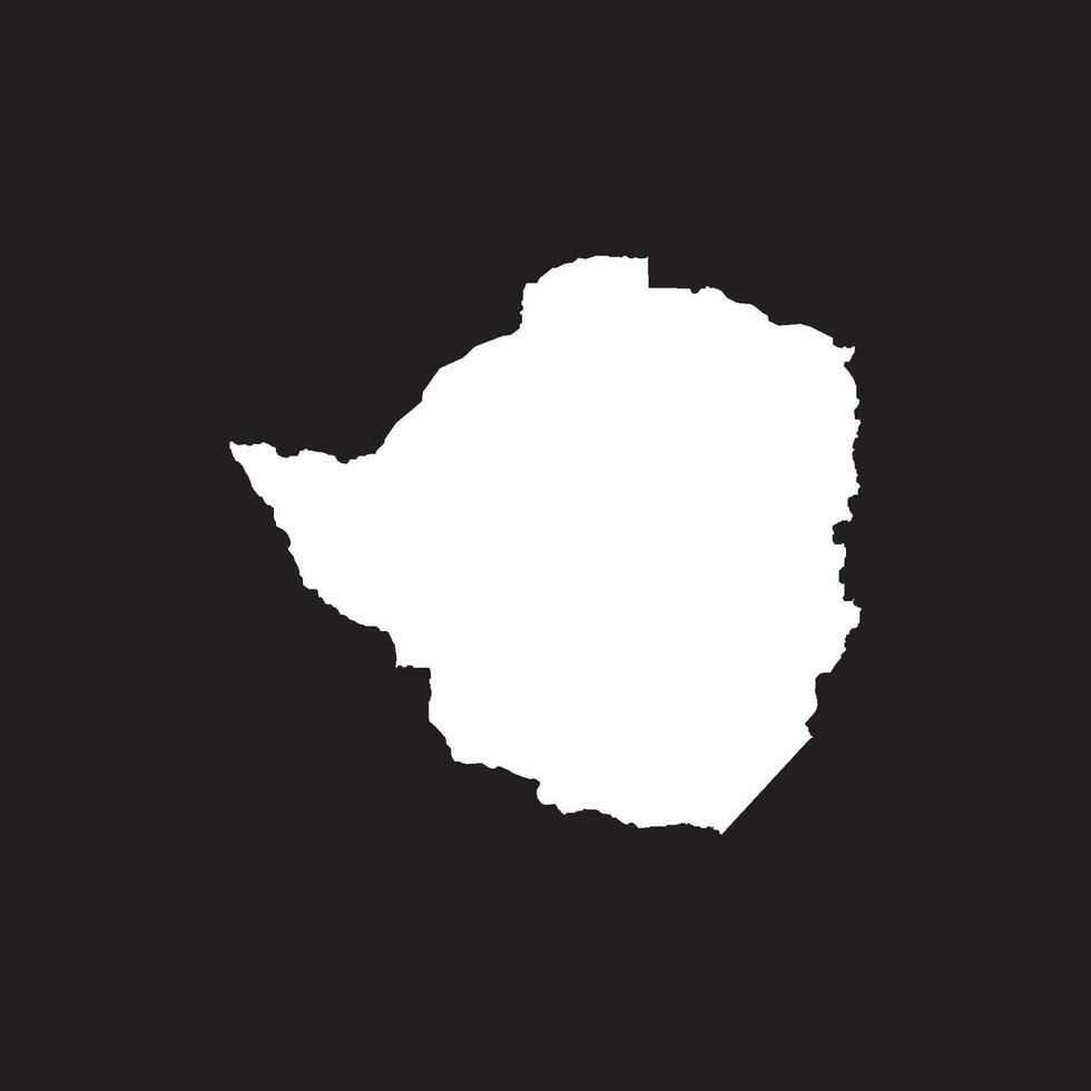 Zimbabwe Map Country Icon vector