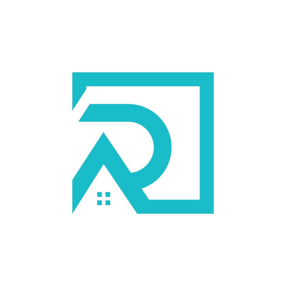 Letter R design idea with modern concept for business vector