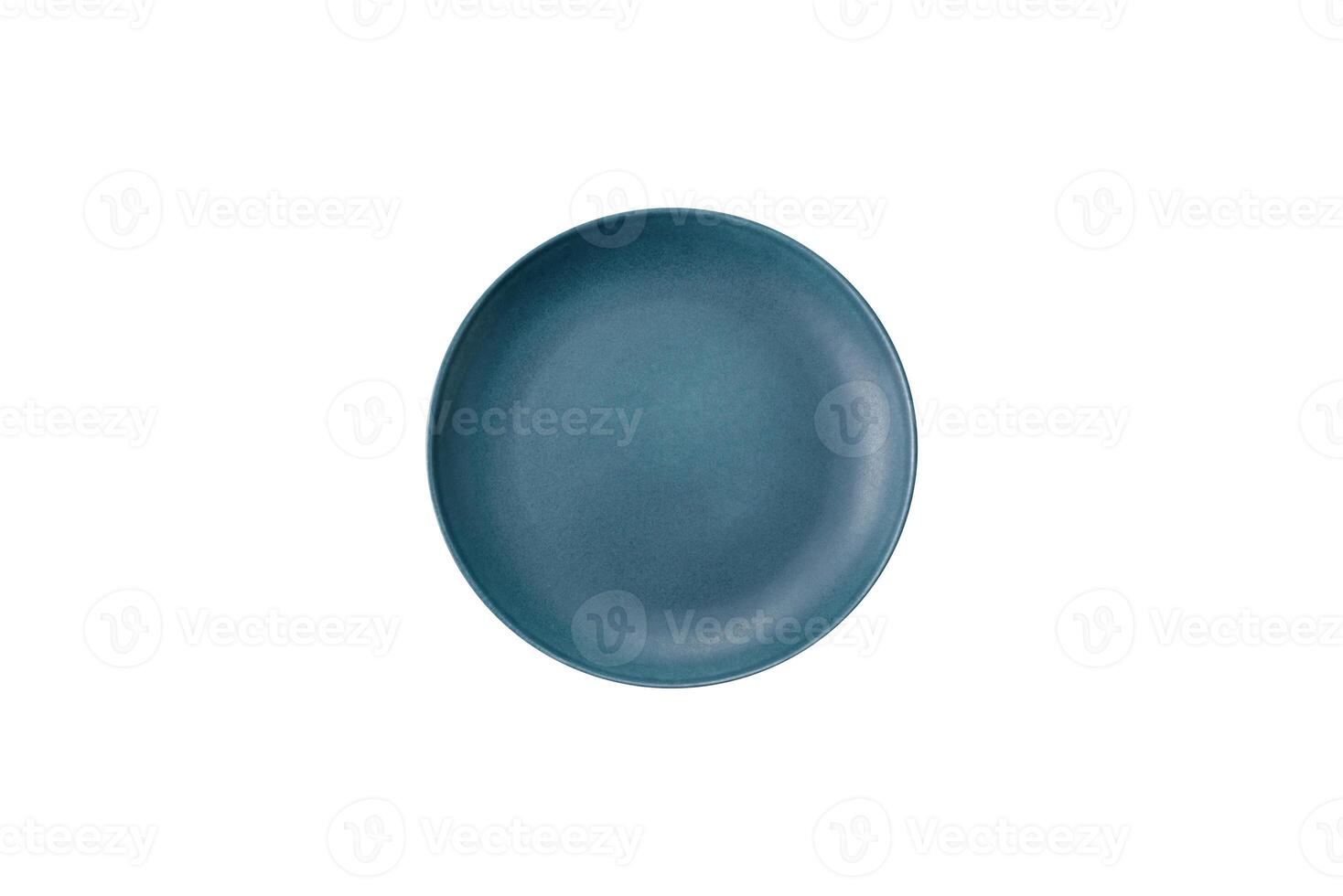 Empty round ceramic copy space plate with gingerbread cookies and Christmas elements photo