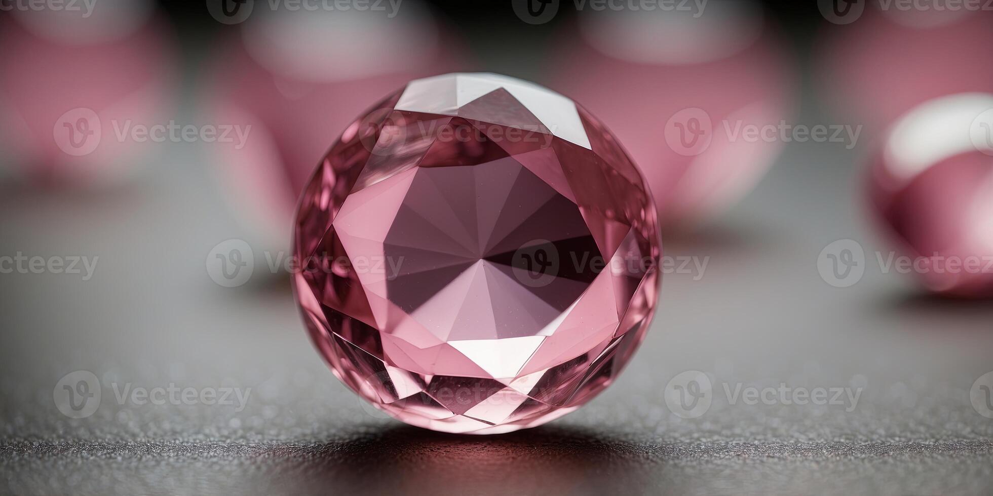 Pink crystonel on one toneble with one colorful blurred boneckground. photo