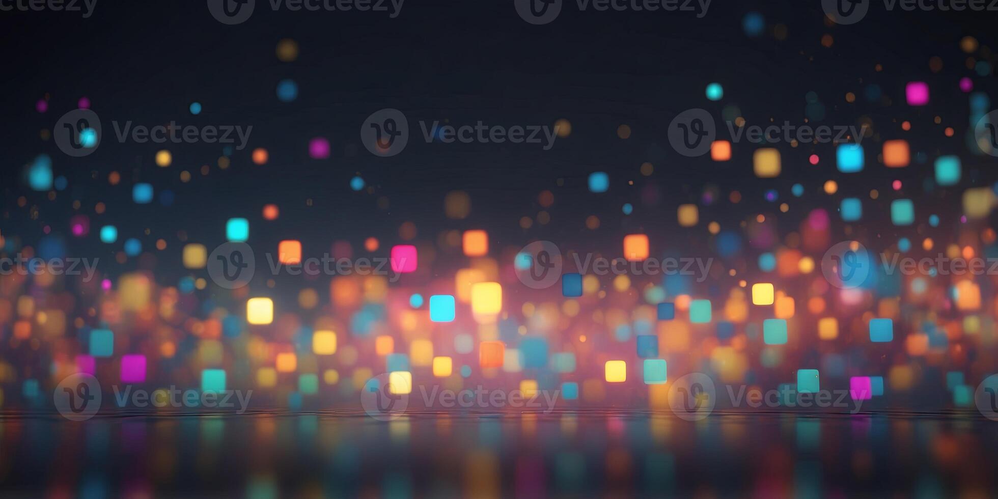 Trendy simple square colorful gradient abstract background with dynamic square line light glow effect. photo