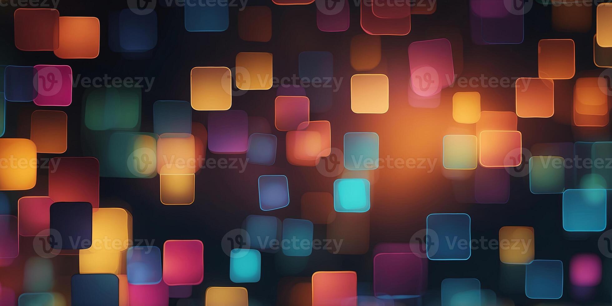 Trendy simple square colorful gradient abstract background with dynamic square line light glow effect. photo