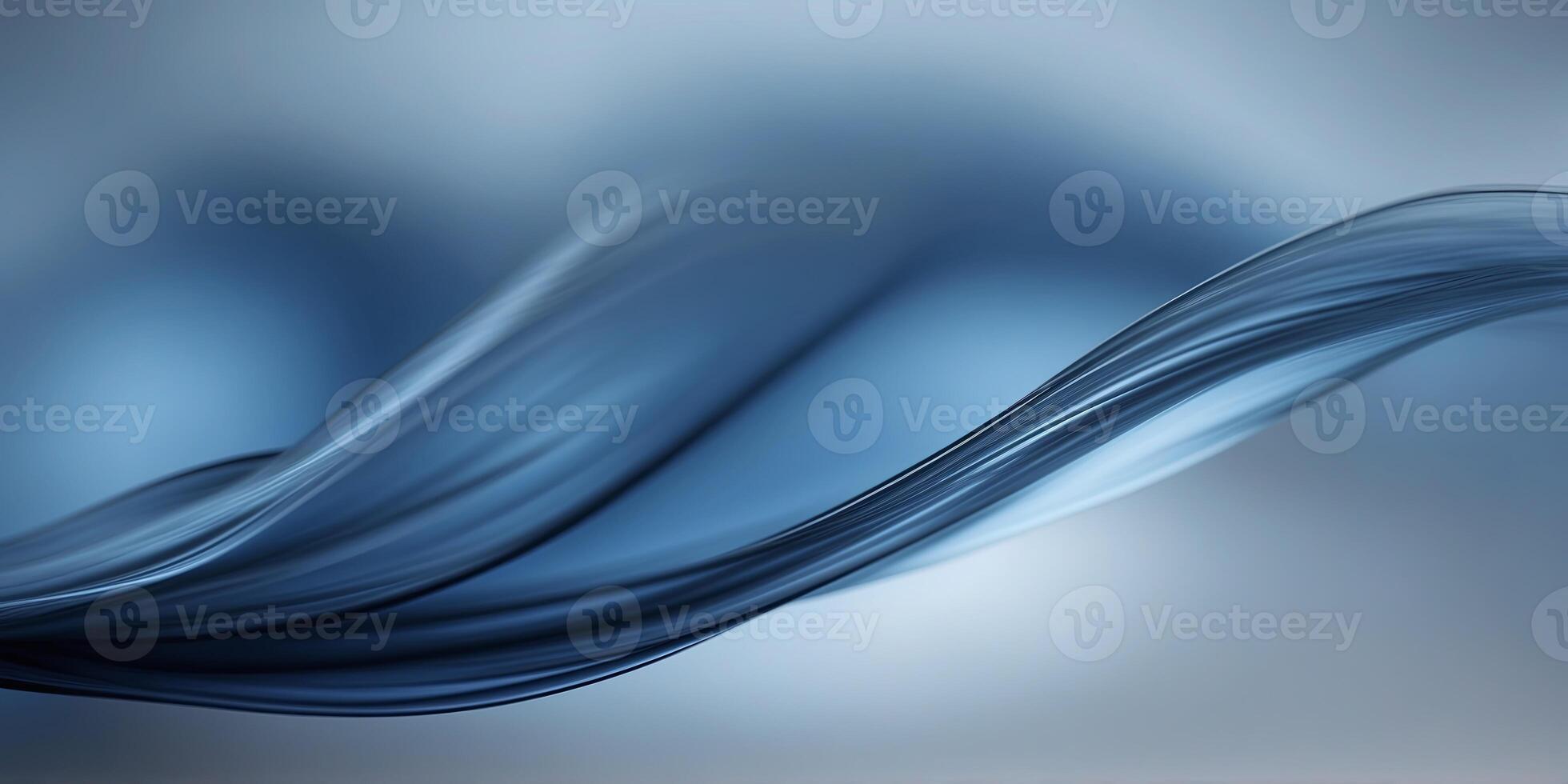 anbstranct blue banckground blue curve design smooth shanpe by blue color with blurred lines. photo