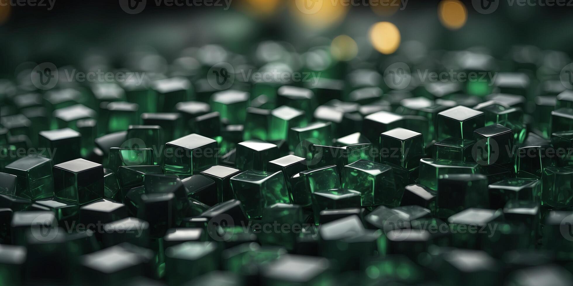 Dark green abstract square Mordan business background green background with abstract square shape, dynamic and sport banner concept. photo
