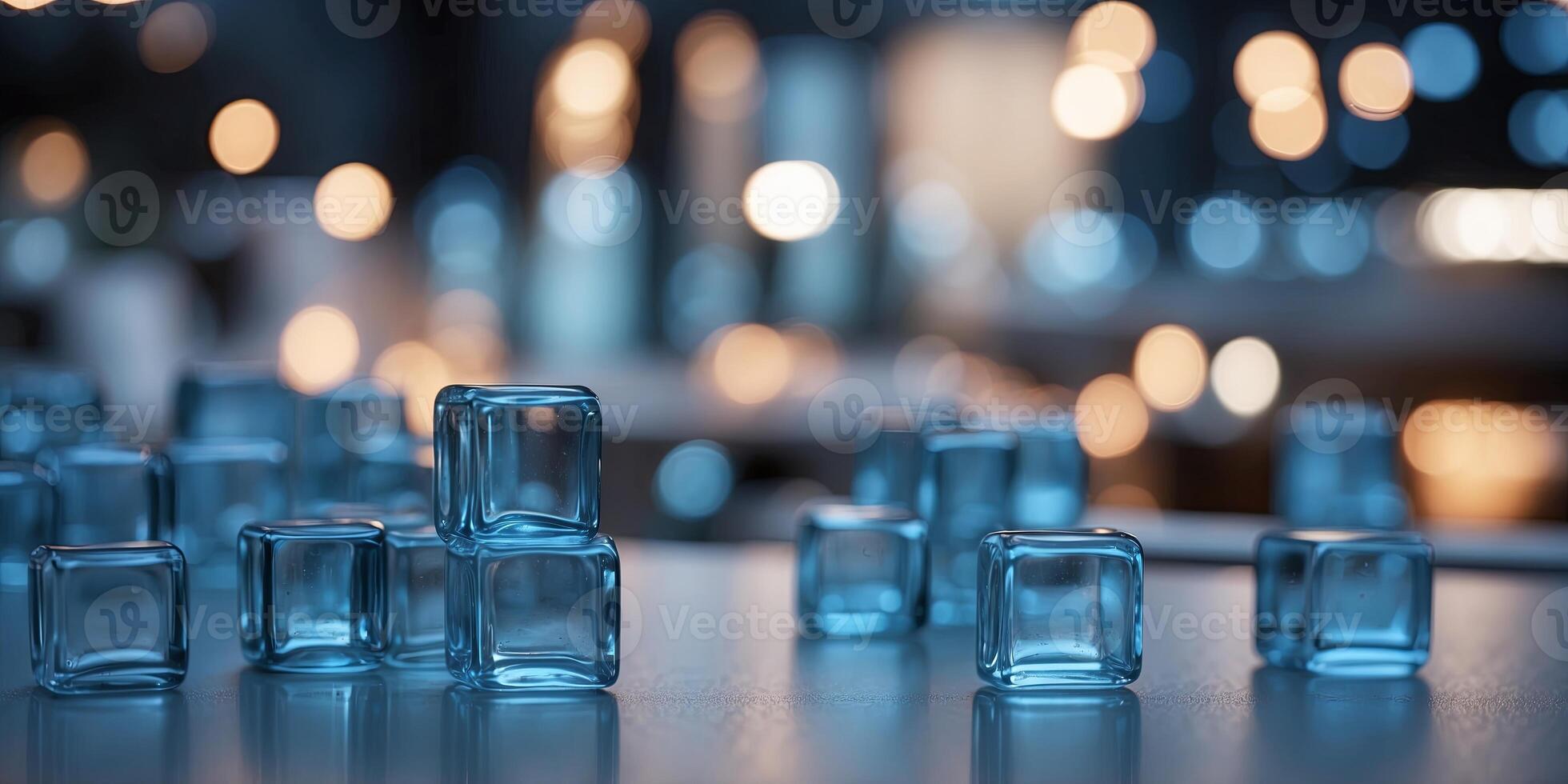soft blue Mordan business square background. photo