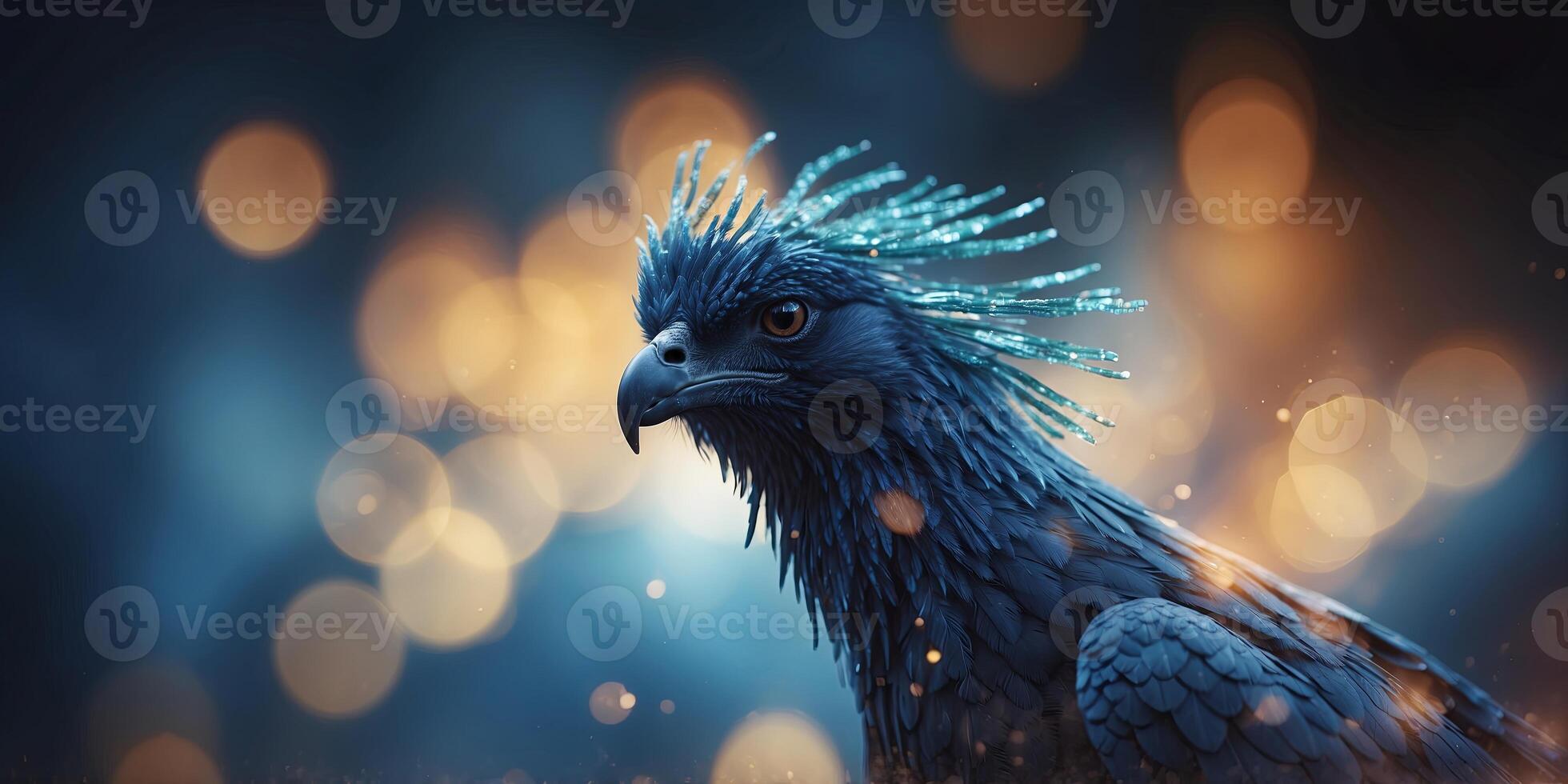 digital blue phoenix bird , into cybersecurity solutions, the ability to rise from challenges and safeguard digital infrastructures with proactive threat detection and response. photo