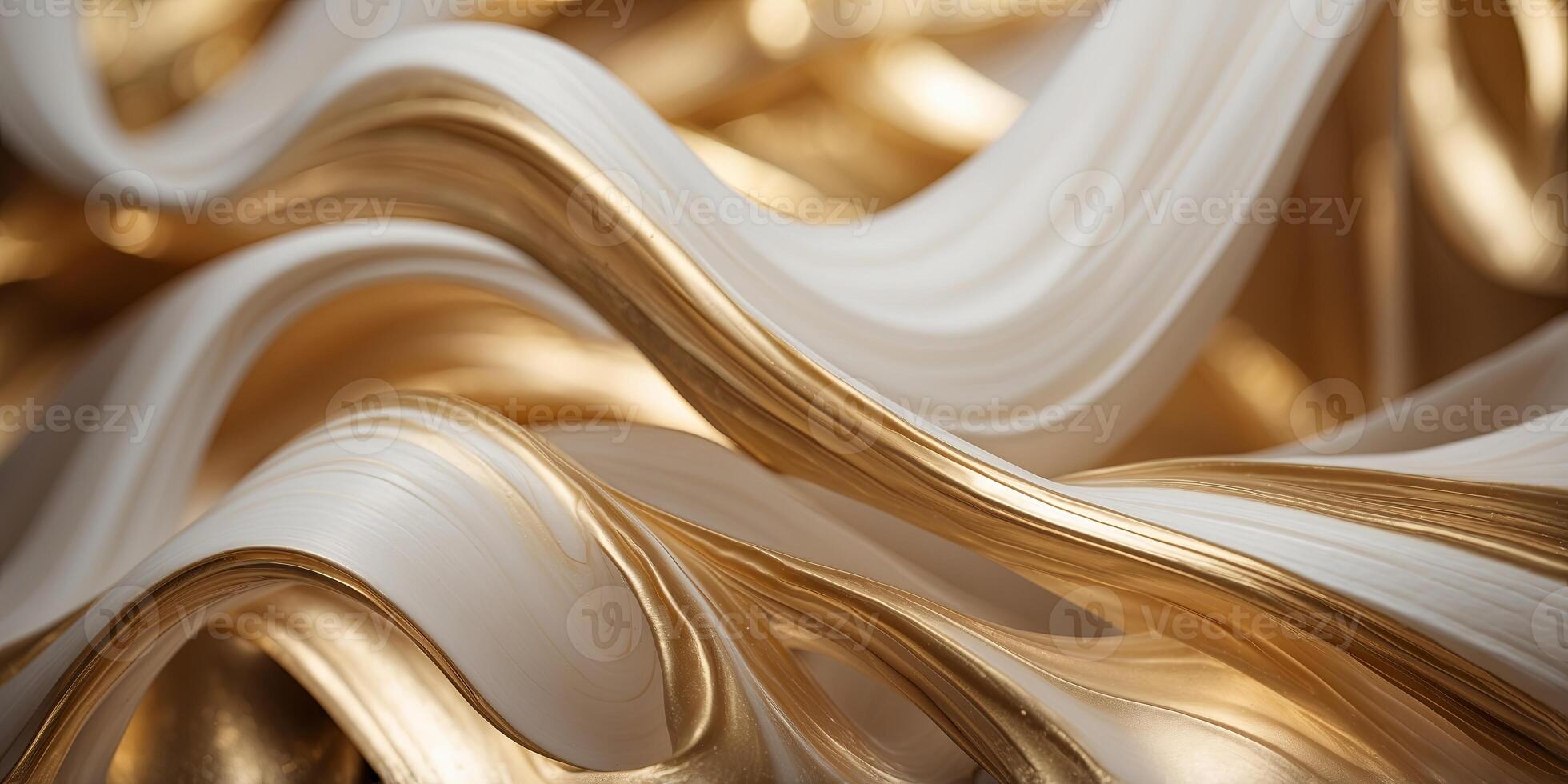 abstract luxury gold wave Modern white and gold abstract background geometric square shape white gold background with light and shadow. photo