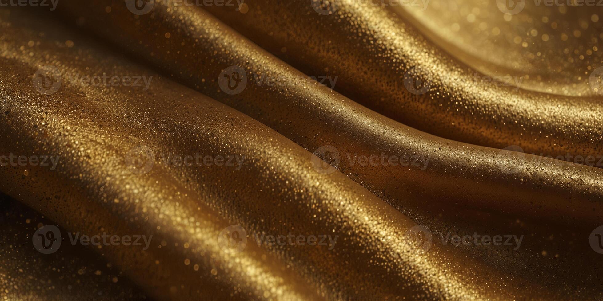 Gold color wave style abstract background. photo