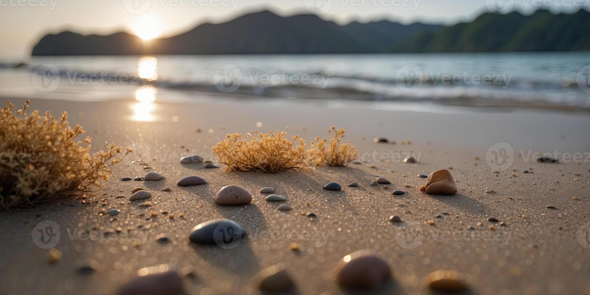 landscape at beach in borneo bako national park malaysia. photo