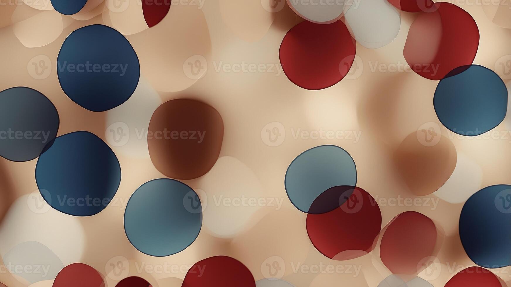 modern abstract design featuring geometric shapes in red, blue and beige colors. photo