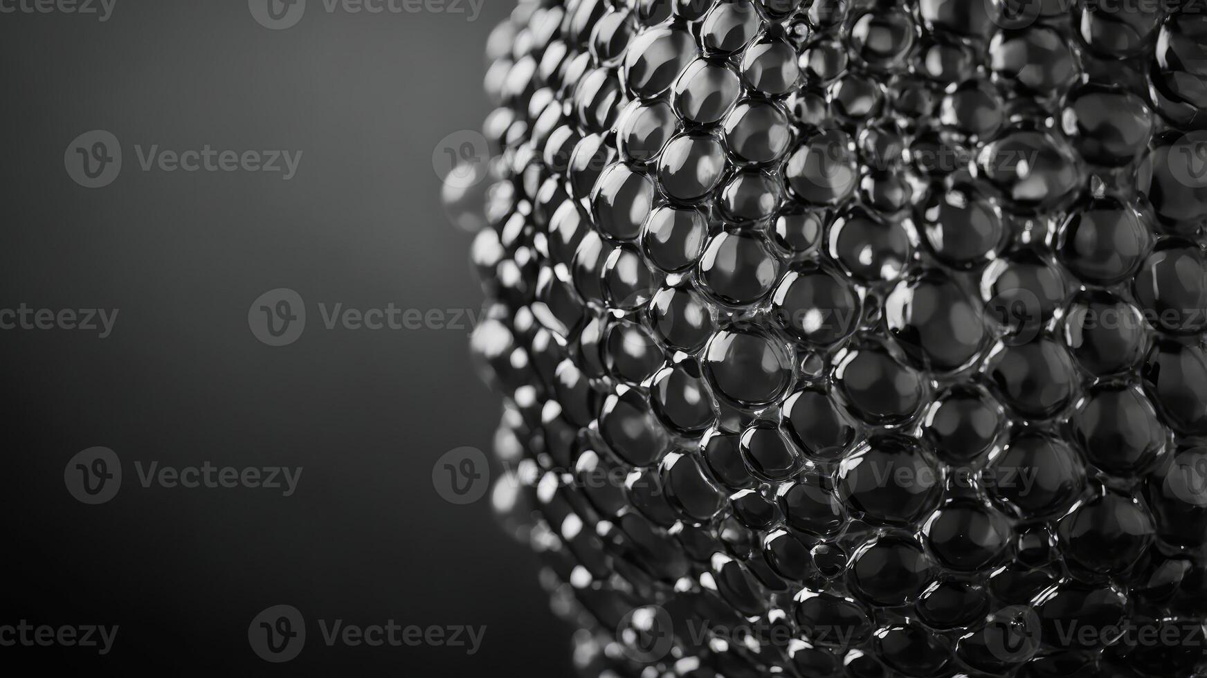 A modern and minimalist design made with black and white bubble wrap showcasing the beauty of simplicity and negative space. photo