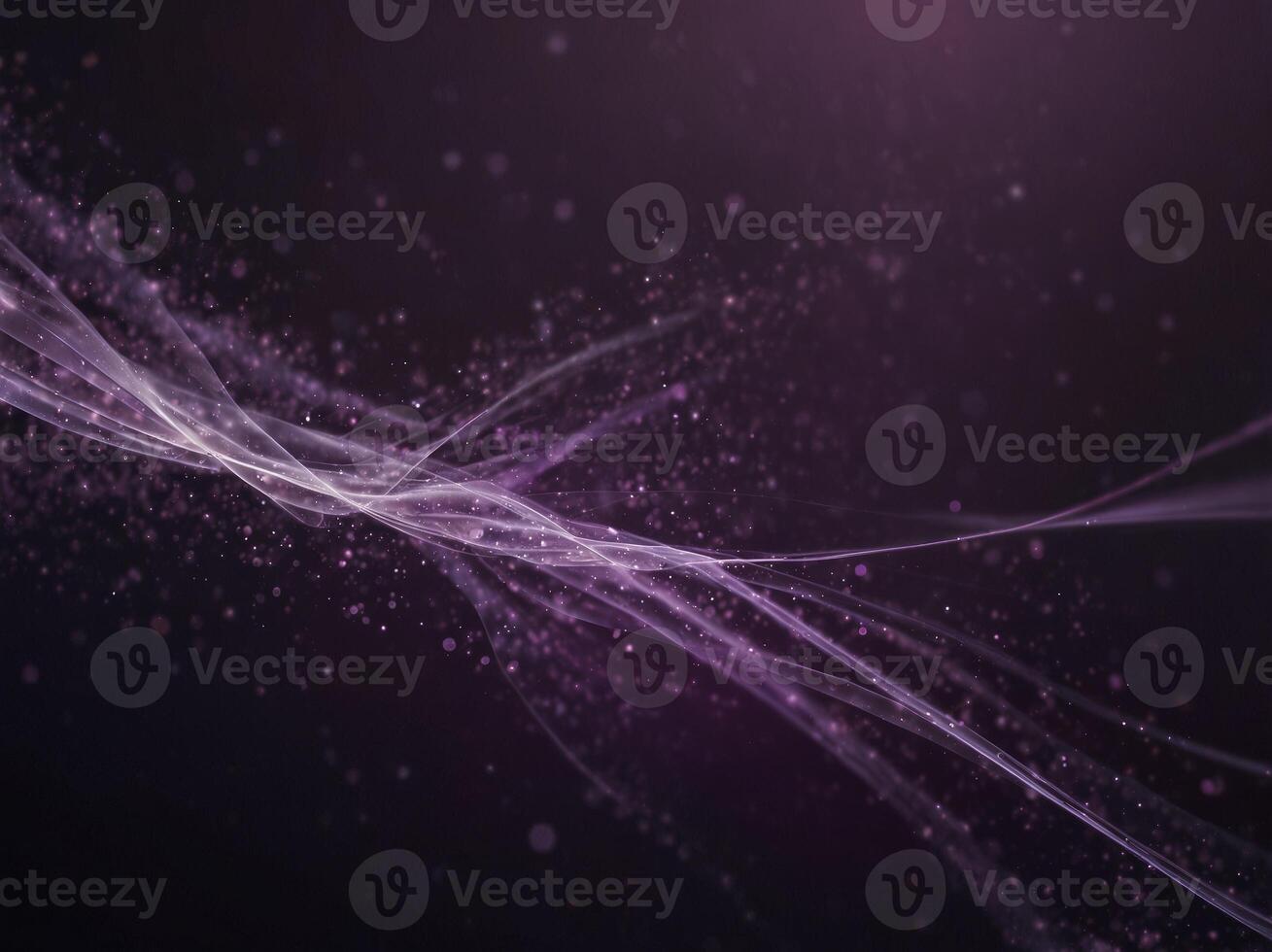 high speed effect motion lights purple glowing wave background. photo