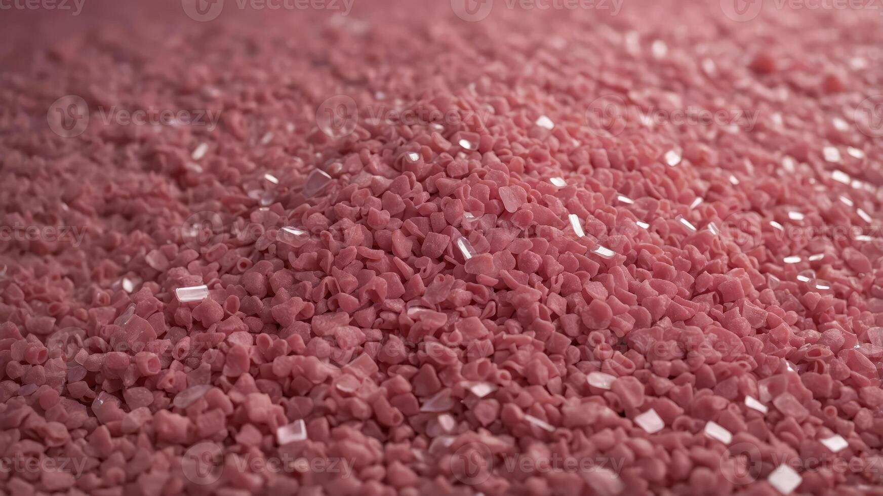 Plastic pink cat litter with betonite filler for large breeds of cats. photo