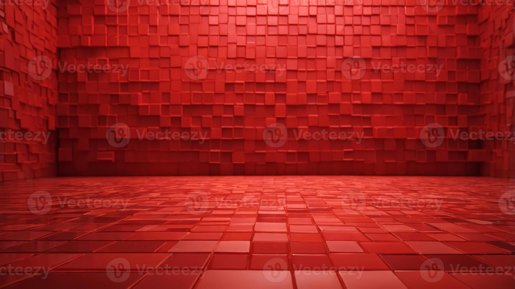 abstract red square Mordan background red background. photo