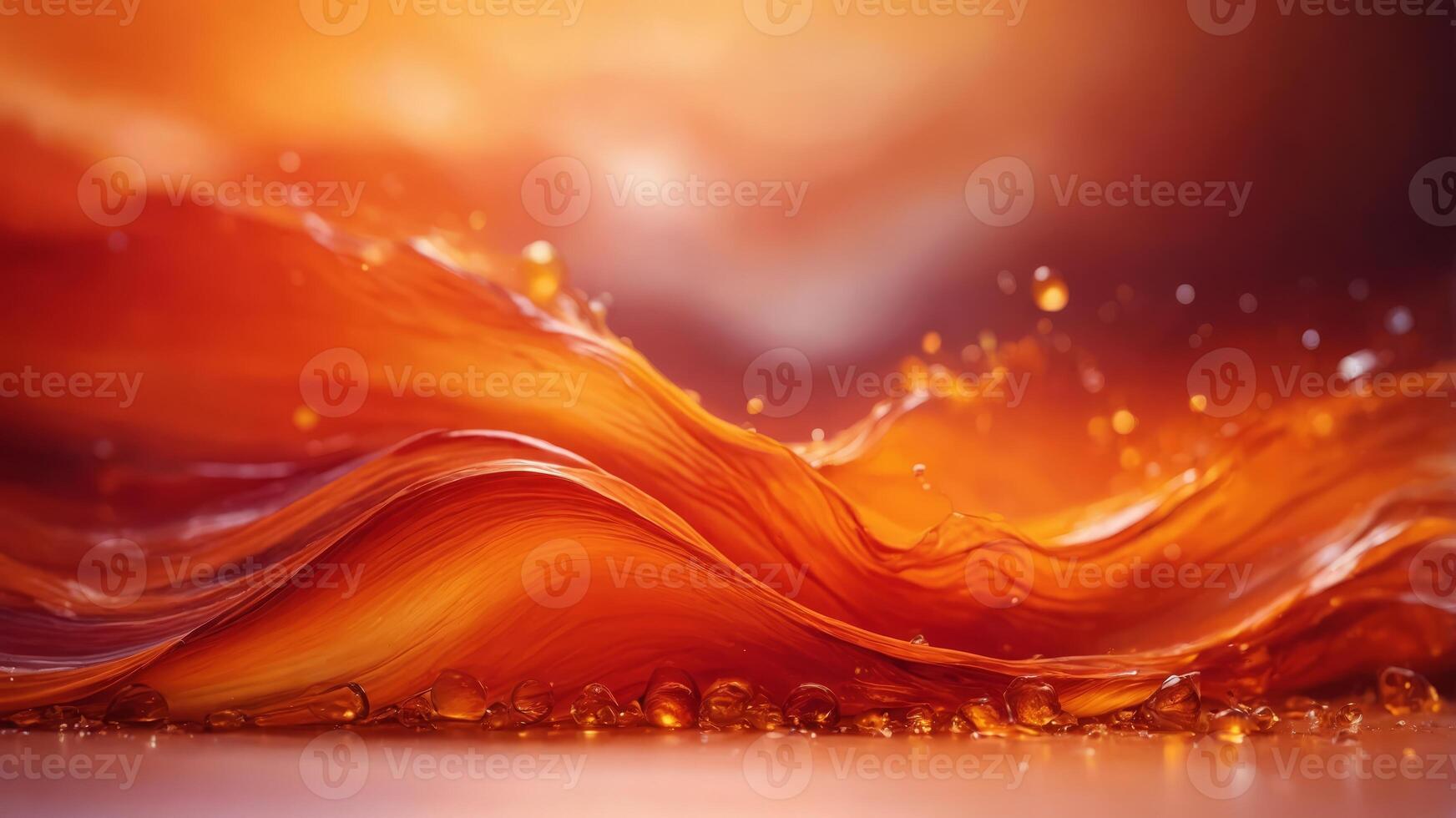 An energetic gradient background with vibrant orange flowing into a bright red. photo