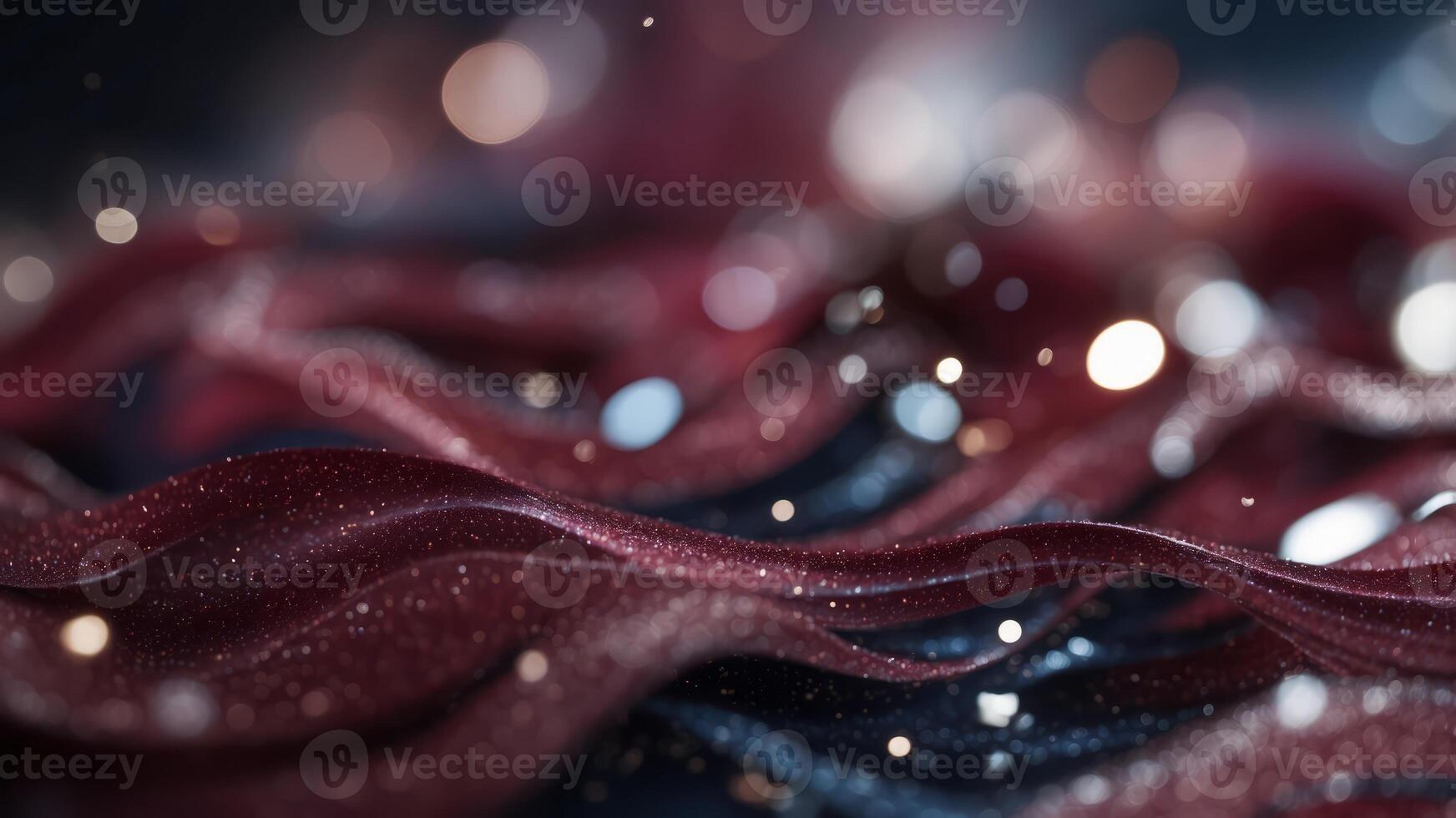 Abstract maroon and navy swirls with a galaxy of holographic glitter. photo