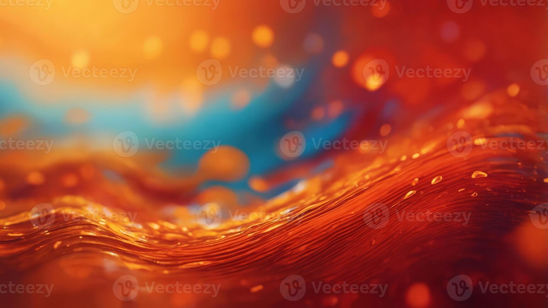 An energetic gradient background with vibrant orange flowing into a bright red. photo