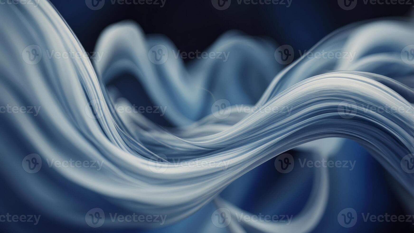 Abstract swirling blue and white forms create a dynamic and futuristic composition. photo