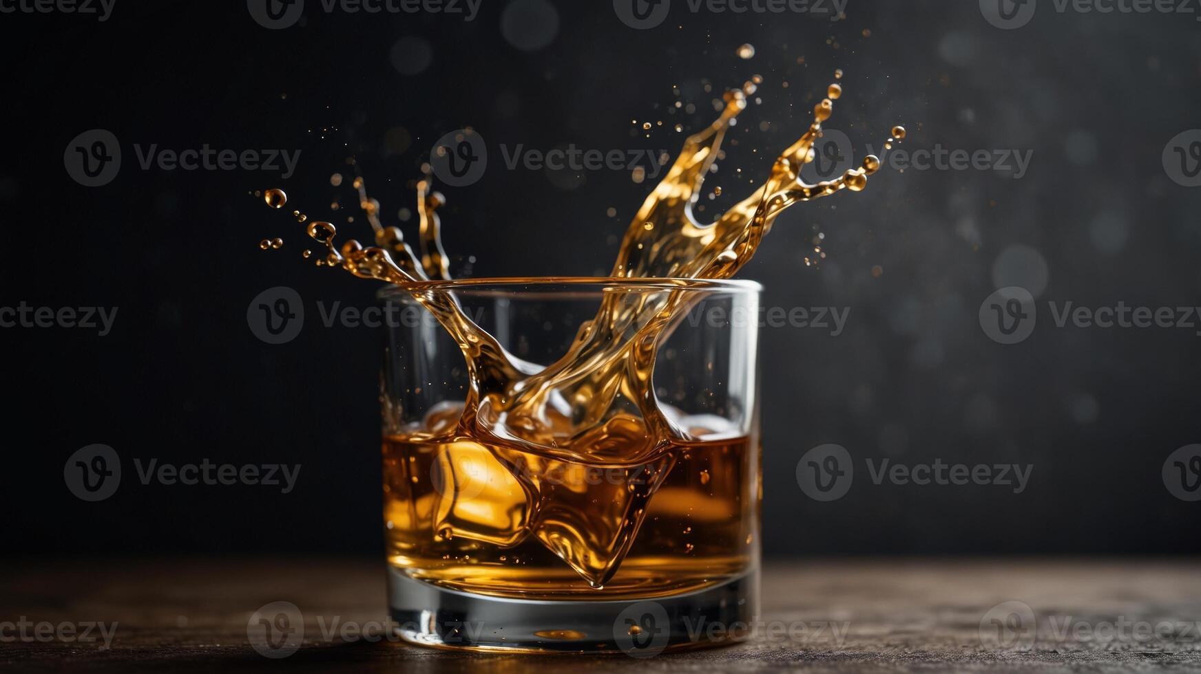 super slow motion shot of whisky or cider vortex at 1000 fps. photo