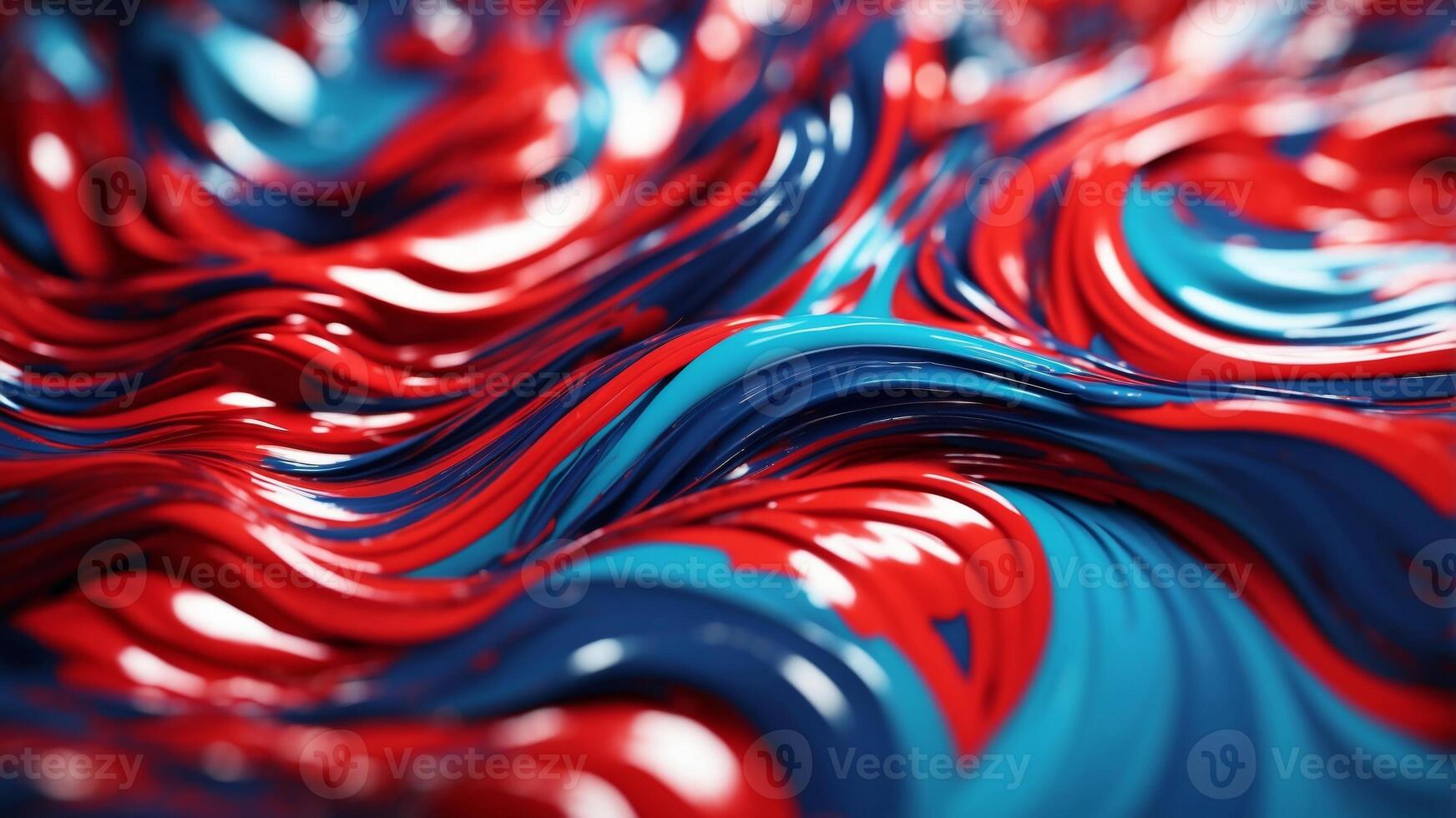 Abstract swirling colors in red and blue creating a dynamic effect. photo