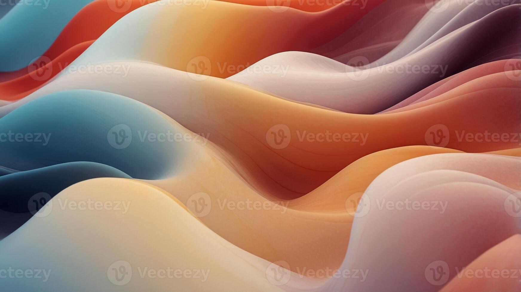 Abstract wave of colors blending in a smooth gradient. photo