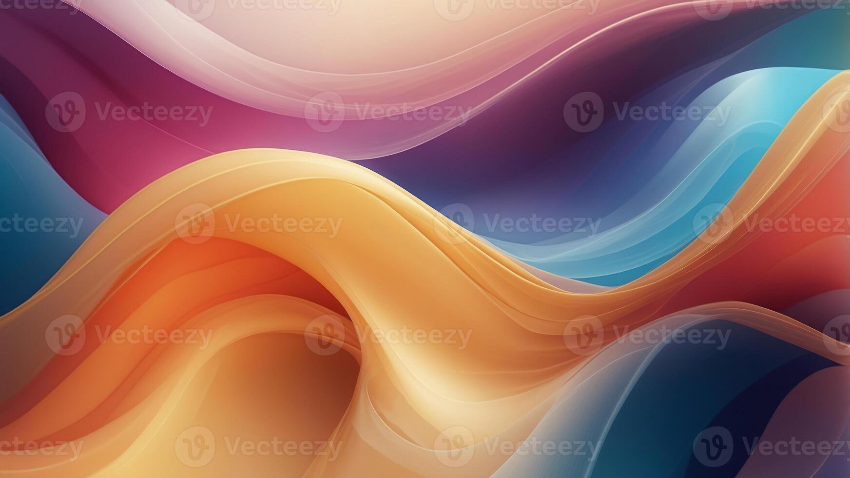 Abstract wave of colors with a gradient effect and sparkles. photo
