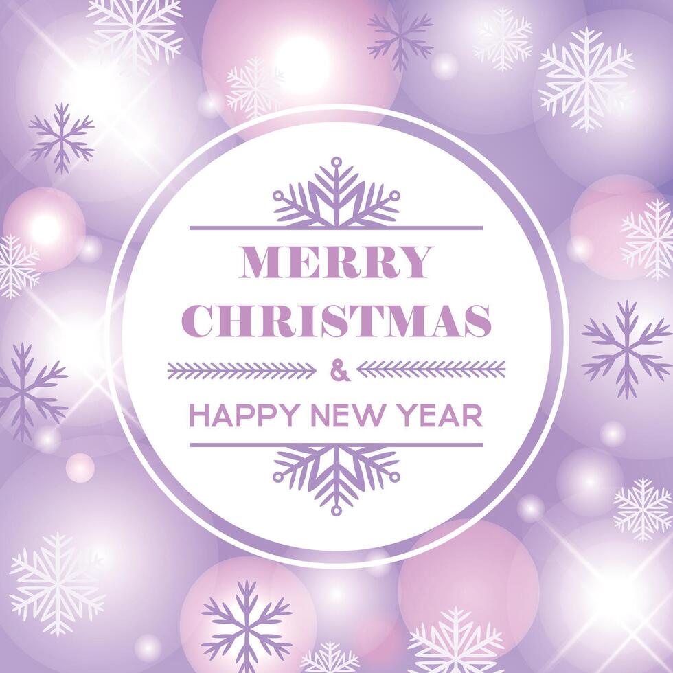 Christmas and New Year background. Postcard for winter holidays. vector