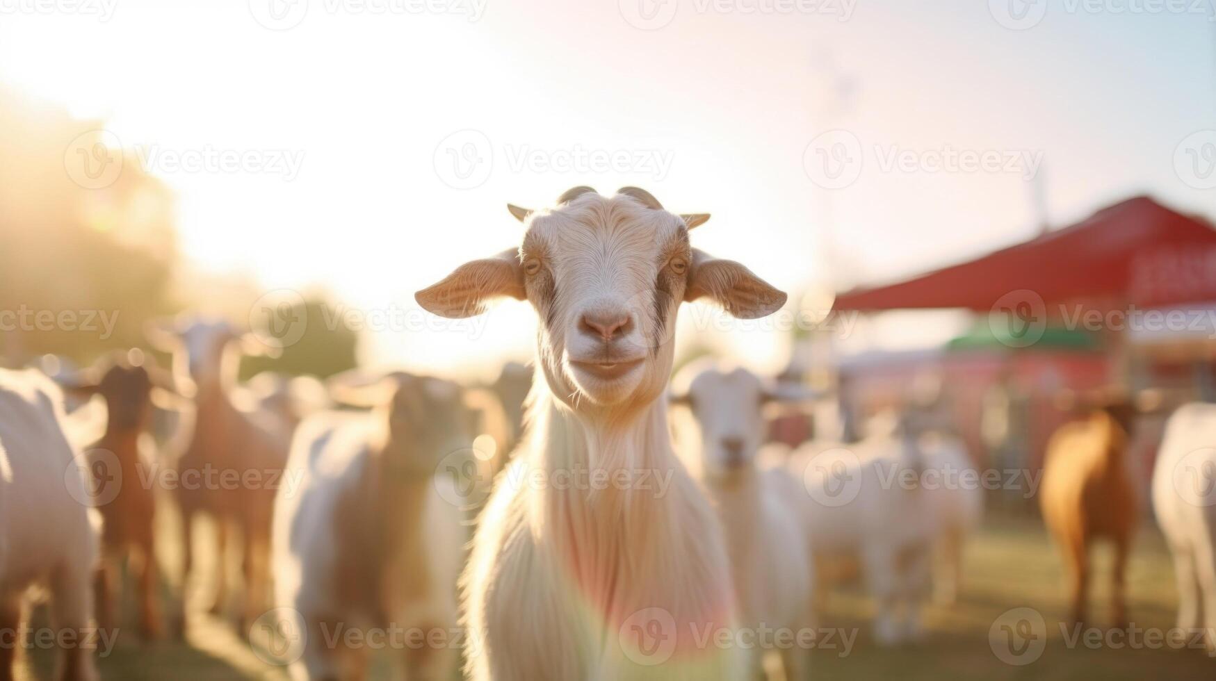 The sound of chickens clucking and goats bleating fills the air as farmers and buyers gather at the county fairgrounds to showcase and exchange their prized animals. photo