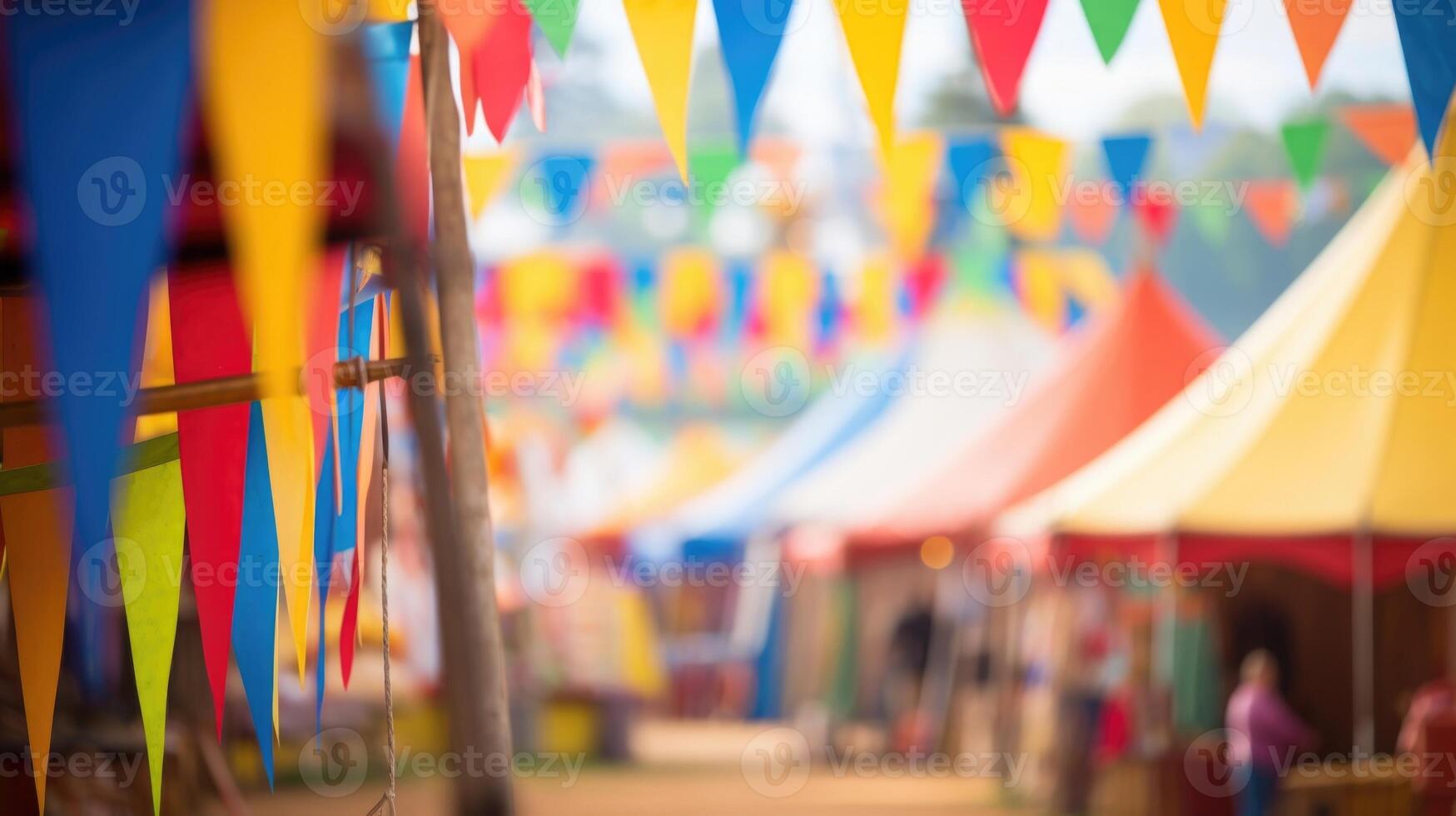 A sea of colorful tents and banners line the fairgrounds, each one housing a different variety of farm animal ready to be sold to the highest bidder at the lively animal auction. photo
