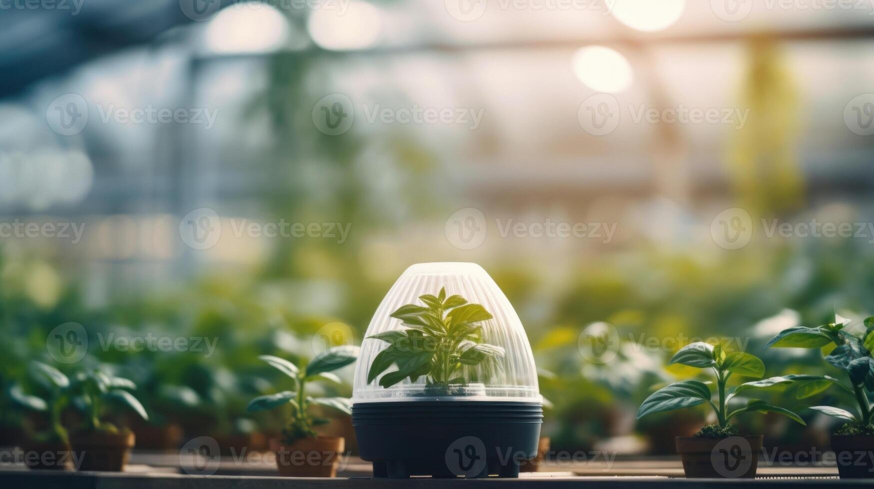 With the use of advanced technology, this greenhouse is able to regulate temperature, humidity, and light levels to create the perfect environment for delicate plants to grow and flourish photo