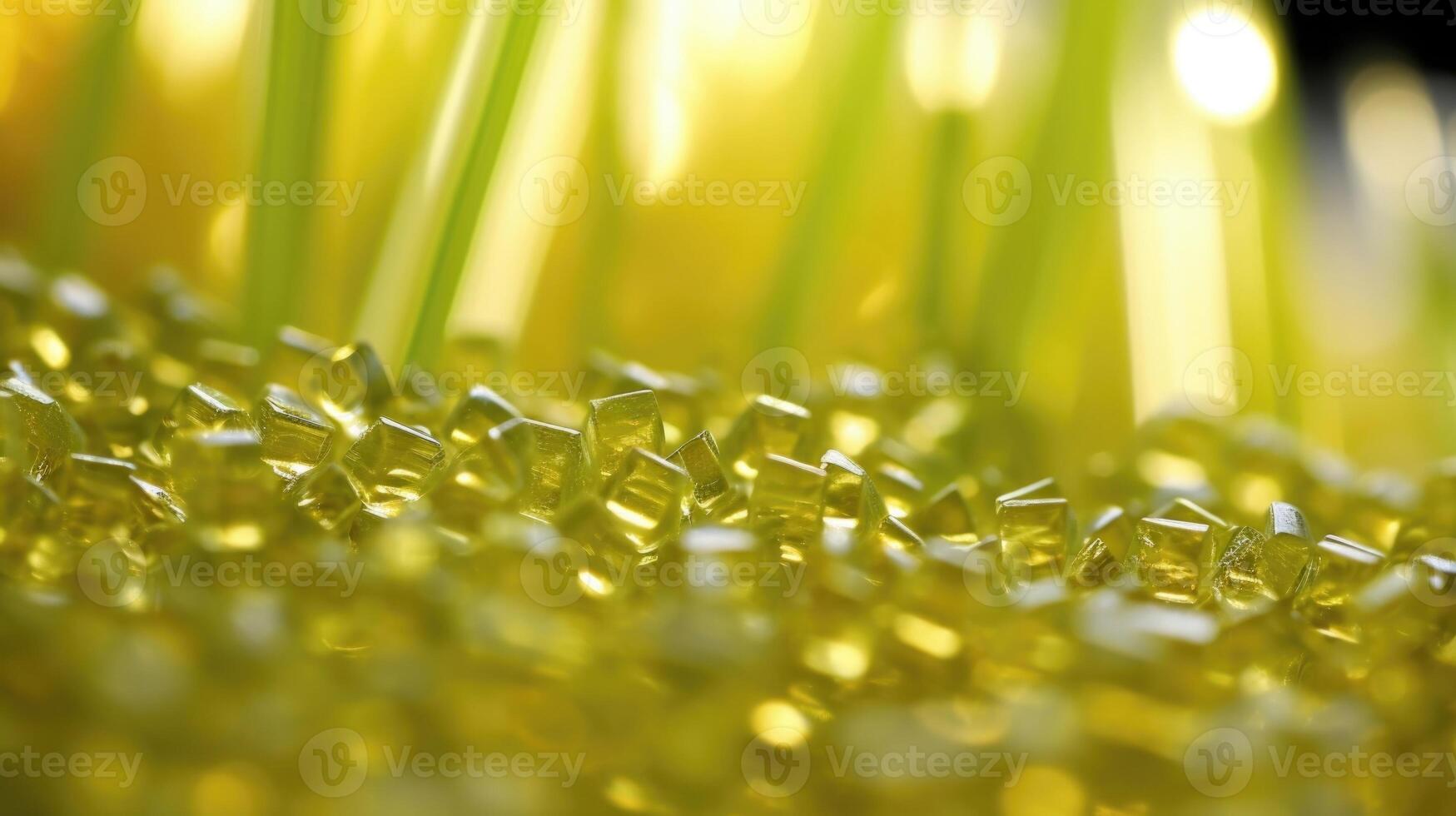 A magnified view of a biofuel plant, showcasing the growing role of renewable fuels in transportation. photo