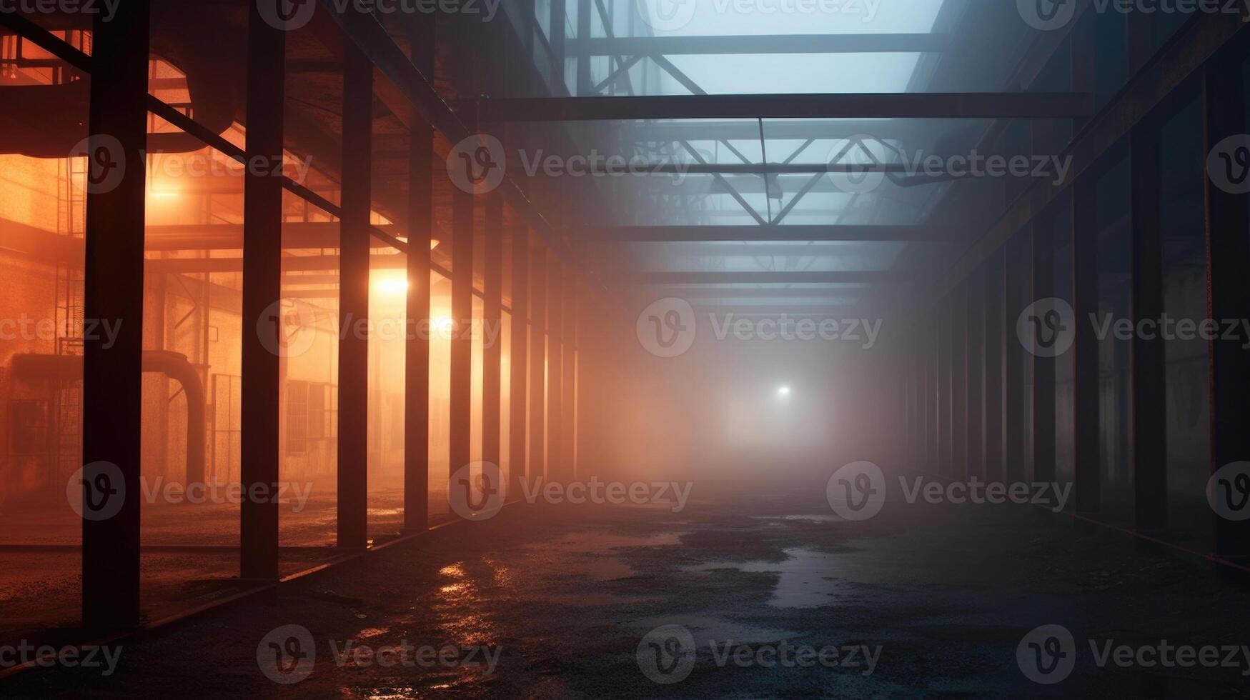 Through the mist uncanny images of smokeshrouded abandoned factories photo